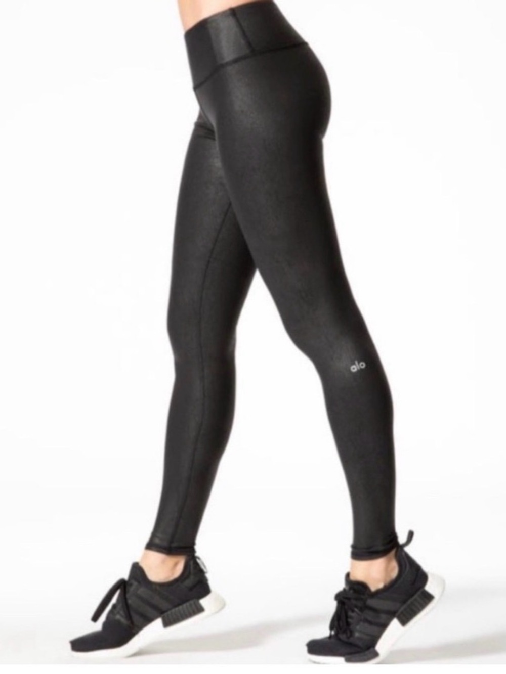 NWOT! Alo Airbrush Full Length Faux Leather Look Leggings S